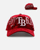 New Era Tampa Bay Rays 'Velvet Gothic Script' 9FORTY A-Frame Snapback Maroon