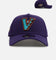 New Era Arizona Diamondbacks 'Upside Down Dbacks' 9FORTY A-Frame Snapback Purple