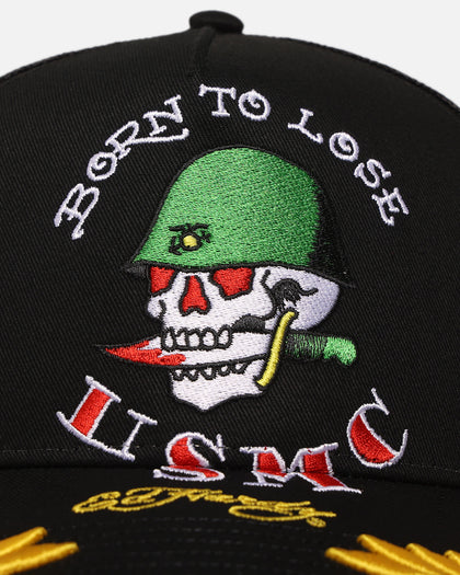 Ed Hardy Born To Lose Trucker Snapback Black