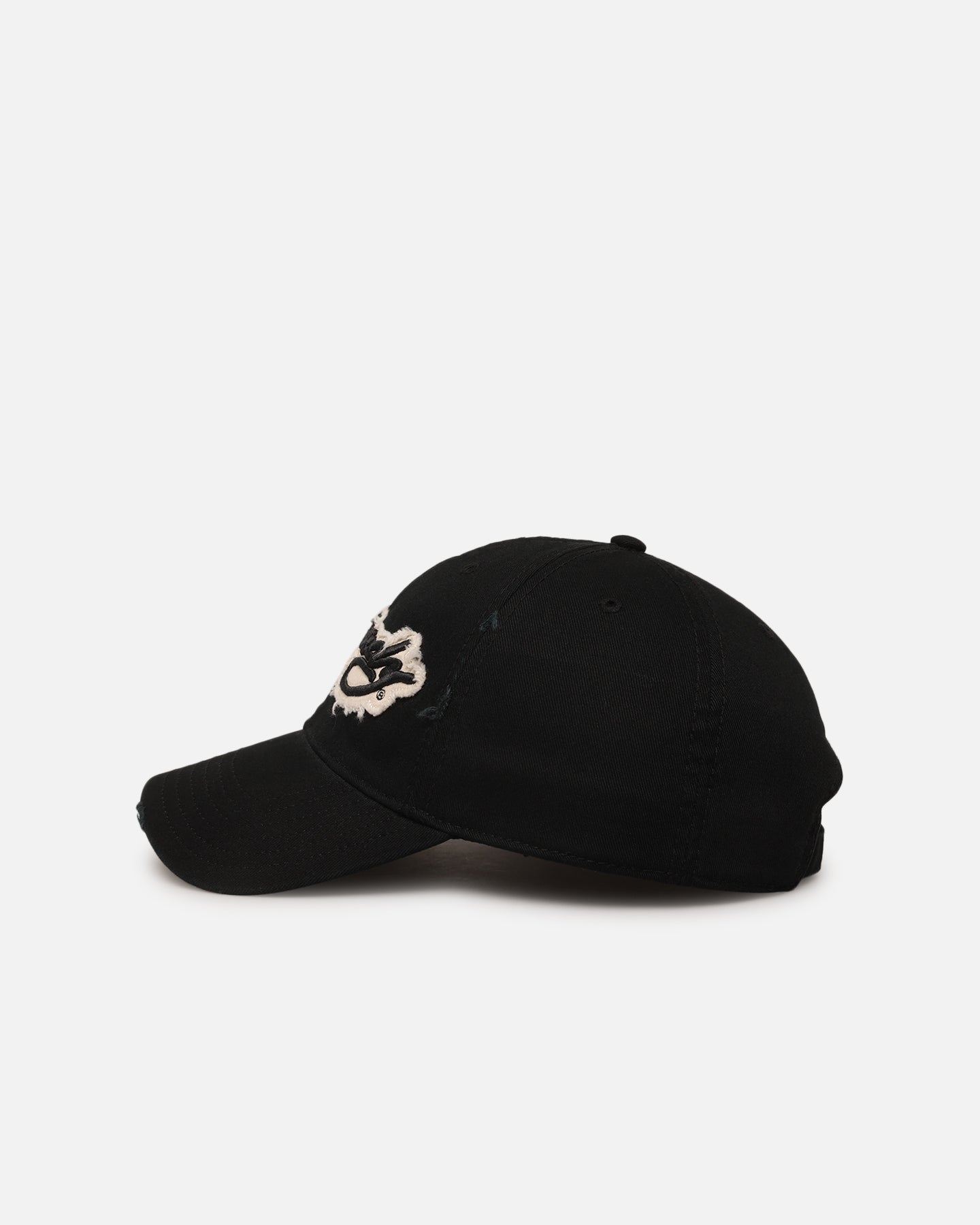 Ed Hardy Distressed Strapback Cap Black | Culture Kings