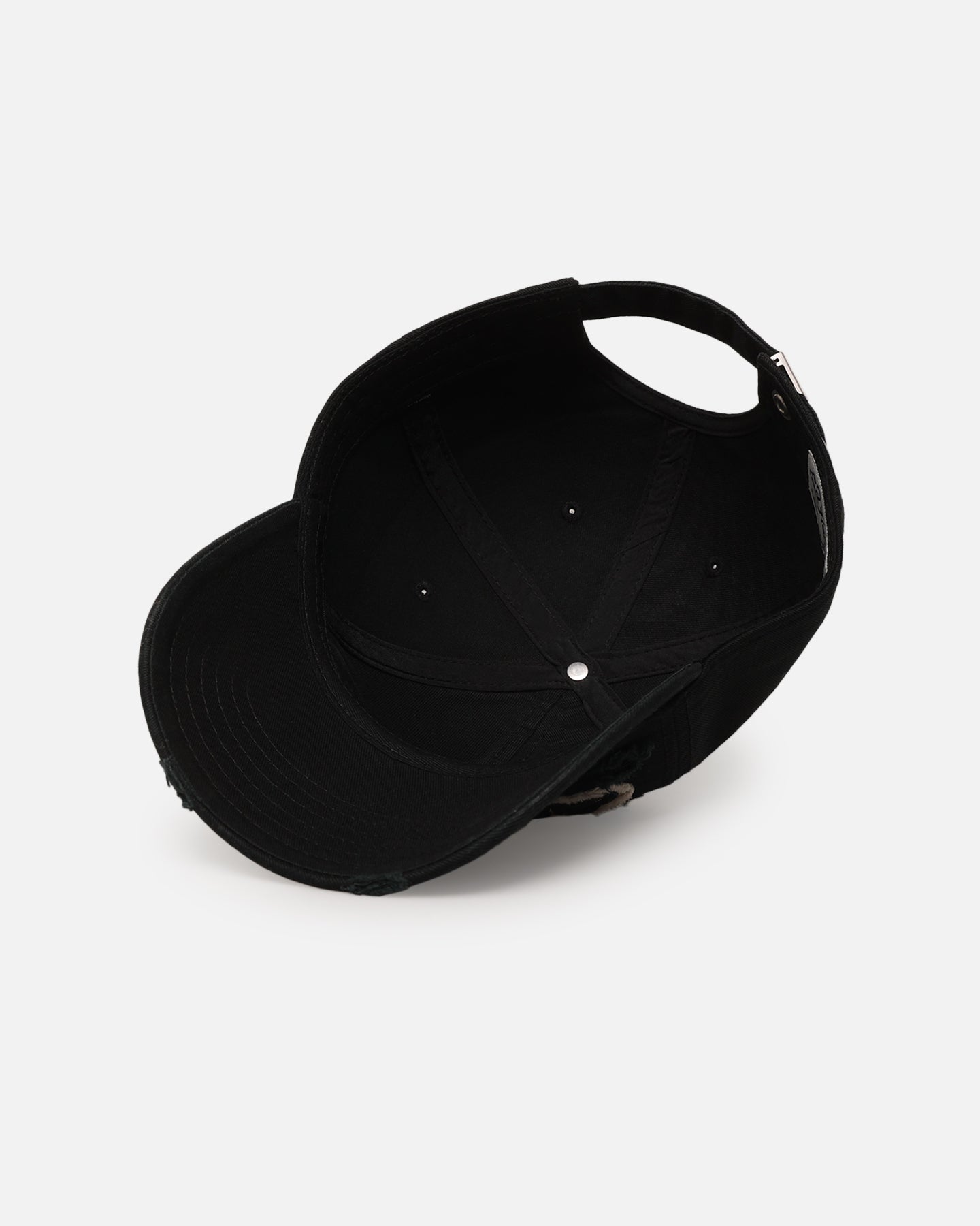 Ed Hardy Distressed Strapback Cap Black | Culture Kings