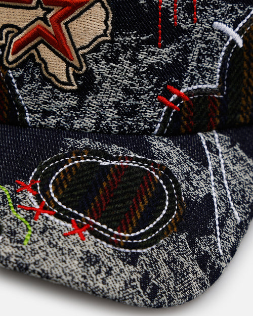 New Era Houston Astros 'Running Stitch' 9FORTY A-Frame Snapback Multi