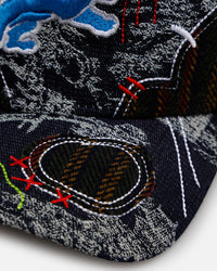 New Era Detroit Lions 'Running Stitch' 9FORTY A-Frame Snapback Multi