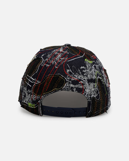 New Era Detroit Lions 'Running Stitch' 9FORTY A-Frame Snapback Multi