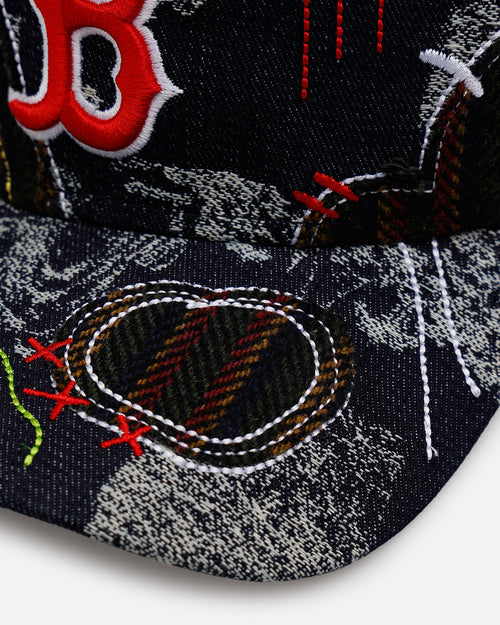 New Era Boston Red Sox 'Running Stitch' 9FORTY A-Frame Snapback Multi