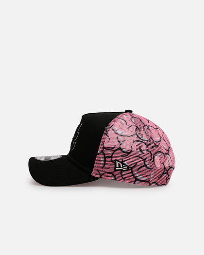 New Era Atlanta Braves 'Thoughtful' 9FORTY A-Frame Trucker Snapback Black/Pink