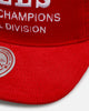 Mitchell & Ness Chicago Bulls 'Worldwide' Deadstock Corduroy Snapback Red