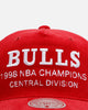 Mitchell & Ness Chicago Bulls 'Worldwide' Deadstock Corduroy Snapback Red