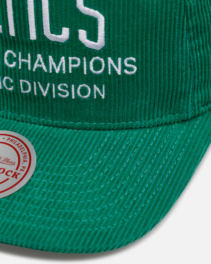 Mitchell & Ness Boston Celtics 'Worldwide' Deadstock Corduroy Snapback Green