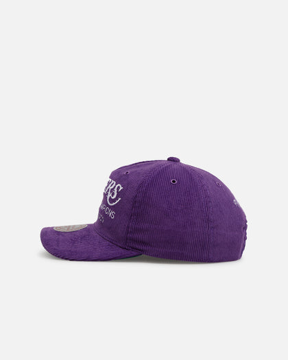 Mitchell & Ness Los Angeles Lakers 'Worldwide' Deadstock Corduroy Snapback Purple