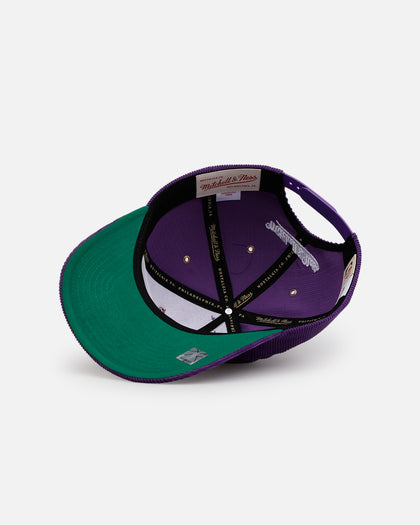 Mitchell & Ness Los Angeles Lakers 'Worldwide' Deadstock Corduroy Snapback Purple