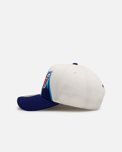 Mitchell & Ness Houston Rockets 'Shark Tooth' Pro Pinch Snapback Cream/Navy