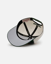 Mitchell & Ness Seattle SuperSonics 'Shark Tooth' Pro Pinch Snapback Cream/Green