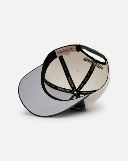 Mitchell & Ness Seattle SuperSonics 'Shark Tooth' Pro Pinch Snapback Cream/Green