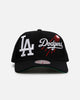 Mitchell & Ness Los Angeles Dodgers 'Busted' Pro Pinch Snapback Black