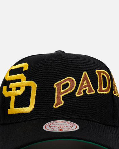 Mitchell & Ness San Diego Padres 'Busted' Pro Pinch Snapback Black
