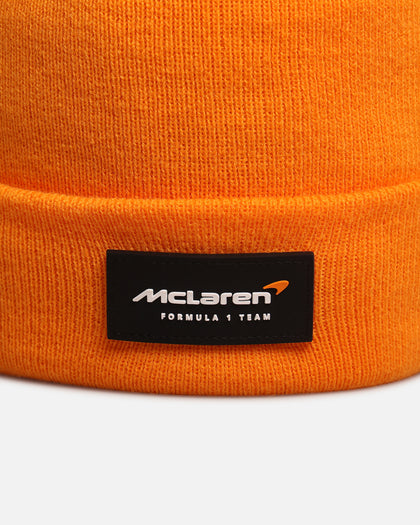 New Era X Mclaren Essential Cuff Knit Beanie Orange