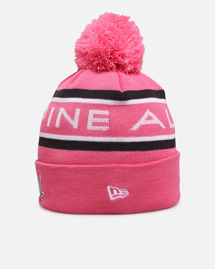 New Era X Alpine Team Cuff Knit Beanie Pink