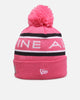 New Era X Alpine Team Cuff Knit Beanie Pink