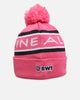 New Era X Alpine Team Cuff Knit Beanie Pink