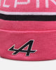 New Era X Alpine Team Cuff Knit Beanie Pink
