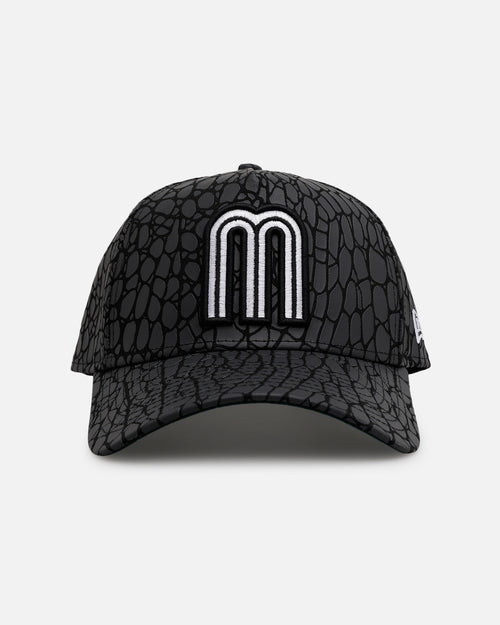 New Era Mexico National Baseball Team 'Croc Skin' 9FORTY A-Frame Snapback Black