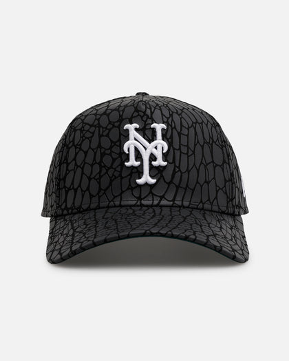 New Era New York Mets 'Croc Skin' 9FORTY A-Frame Snapback Black
