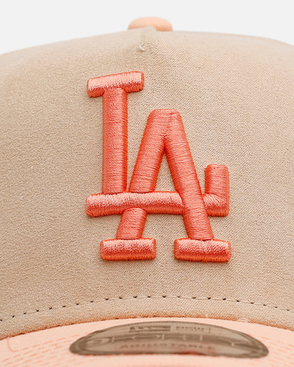 New Era Los Angeles Dodgers 'Peach Suede' 9FORTY A-Frame Snapback Peach