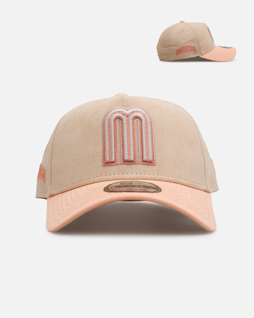 New Era Mexico National Baseball Team 'Peach Suede' 9FORTY A-Frame Snapback Peach