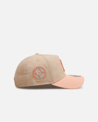 New Era New York Yankees 'Peach Suede' 9FORTY A-Frame Snapback Peach