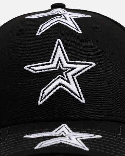 New Era Houston Astros 'Spine' 9FORTY A-Frame Strapback Black/White