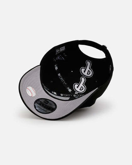 New Era Philadelphia Phillies 'Spine' 9FORTY A-Frame Strapback Black/White