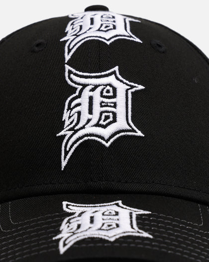 New Era Detroit Tigers 'Spine' 9FORTY A-Frame Strapback Black/White