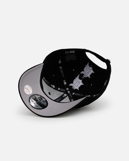 New Era Detroit Tigers 'Spine' 9FORTY A-Frame Strapback Black/White
