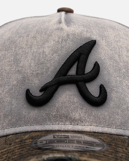 New Era Atlanta Braves 'Washed Storm Gray' 9FORTY A-Frame Snapback Gray