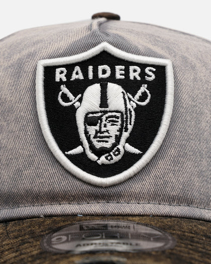 New Era Las Vegas Raiders 'Washed Storm Gray' 9FORTY A-Frame Snapback Gray
