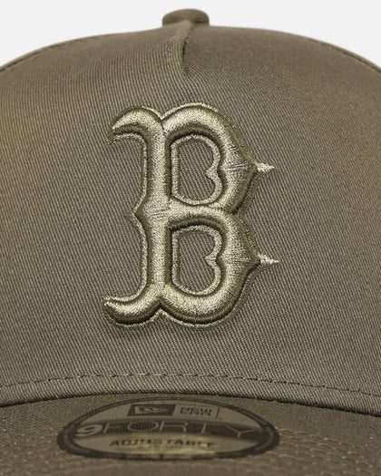 New Era Boston Red Sox 'Tonal Olive' 9FORTY A-Frame Snapback Olive