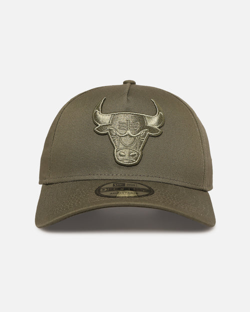 New Era Chicago Bulls 'Tonal Olive' 9FORTY A-Frame Snapback Olive