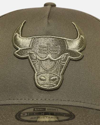 New Era Chicago Bulls 'Tonal Olive' 9FORTY A-Frame Snapback Olive