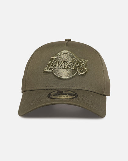 New Era Los Angeles Lakers 'Tonal Olive' 9FORTY A-Frame Snapback Olive