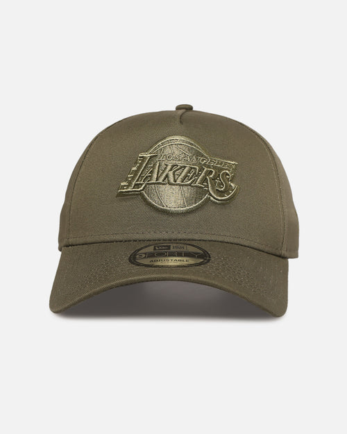 New Era Los Angeles Lakers 'Tonal Olive' 9FORTY A-Frame Snapback Olive