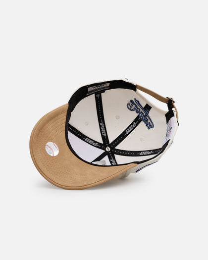 Pro Standard Los Angeles Dodgers 'Signature Suede' Pro Pinch Strapback Eggshell