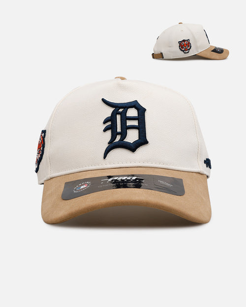 Pro Standard Detroit Tigers 'Signature Suede' Pro Pinch Strapback Eggshell