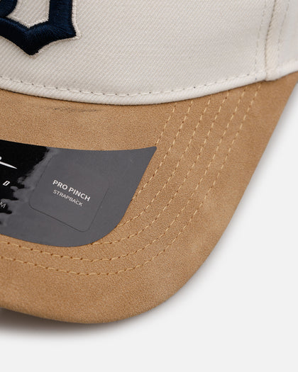 Pro Standard Detroit Tigers 'Signature Suede' Pro Pinch Strapback Eggshell