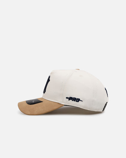 Pro Standard New York Yankees 'Signature Suede' Pro Pinch Strapback Eggshell