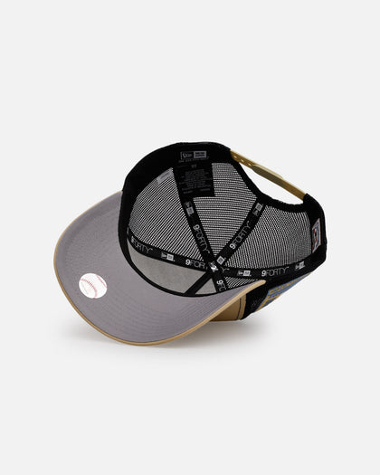 New Era Houston Astros 'Vintage Truckers' 9FORTTY A-Frame Trucker Snapback Vegas Gold