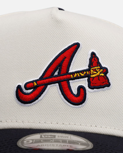 New Era Atlanta Braves 'Team Color Visor' 9FORTY A-Frame Snapback Chrome/Official Team Color