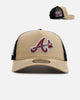 New Era Atlanta Braves 'Vintage Truckers' 9FORTTY A-Frame Trucker Snapback Vegas Gold