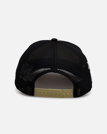 New Era Atlanta Braves 'Vintage Truckers' 9FORTTY A-Frame Trucker Snapback Vegas Gold