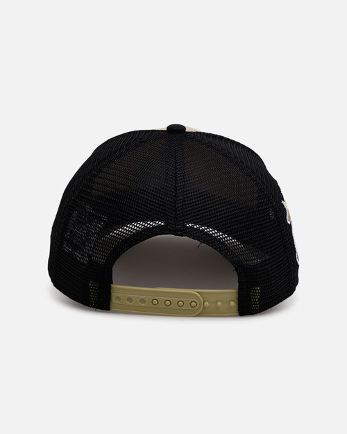 New Era Atlanta Braves 'Vintage Truckers' 9FORTTY A-Frame Trucker Snapback Vegas Gold